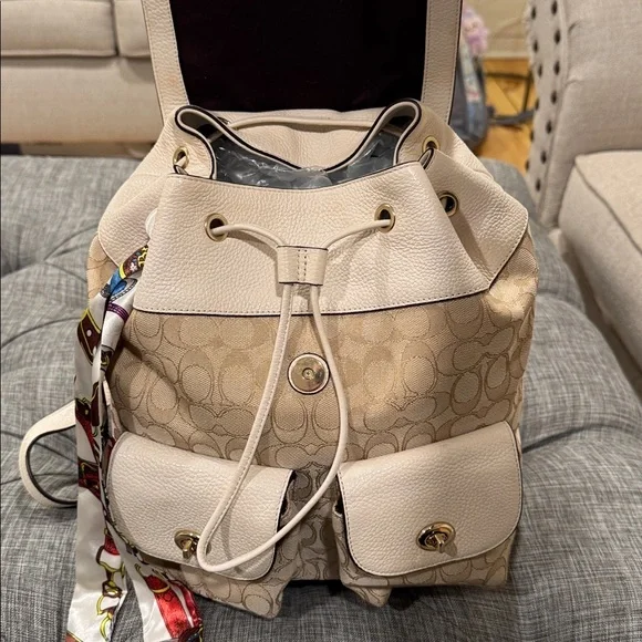 Coach Bag Billie Cream Tan Signature Backpack - www.disolcolor.com Coach Bag Billie Cream Tan Signature Backpack - www.disolcolor.com